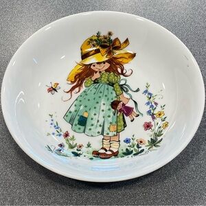 Vtg Seltmann Weiden Hat Girl Flower Doll Porcelain Bowl West Germany Bavaria